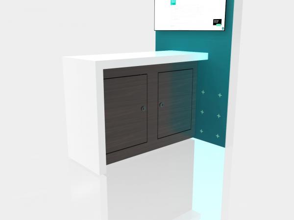 VK-5215 Island Trade Show Exhibit -- Demo Counter Back